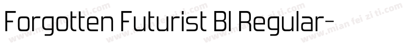 Forgotten Futurist Bl Regular字体转换